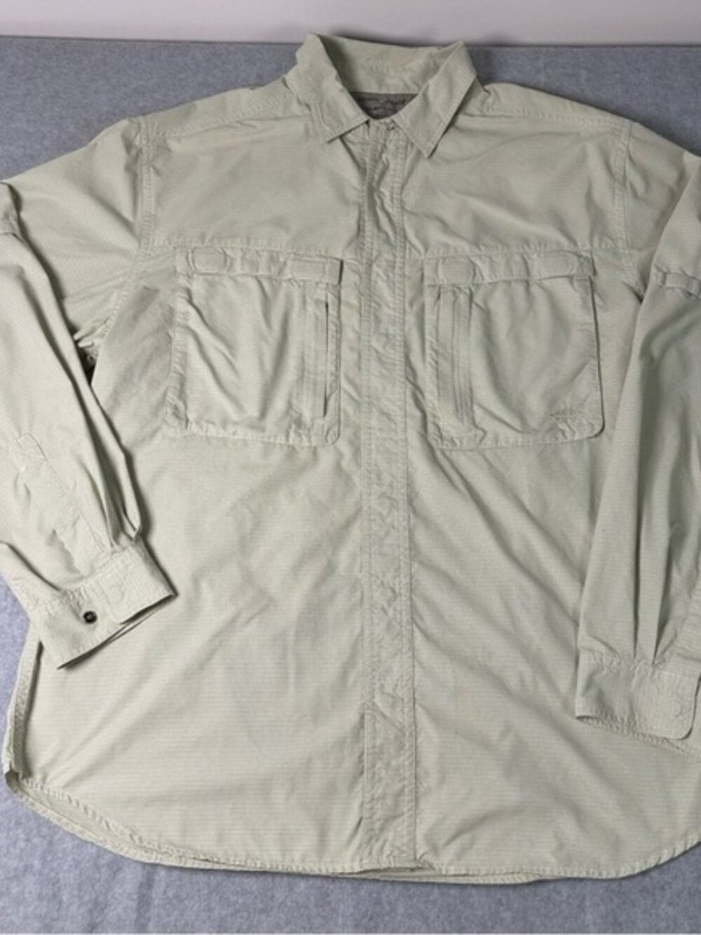 Exofficio Men's Insect Shield Sage Hiking or Fishing Button Down Shirt‎